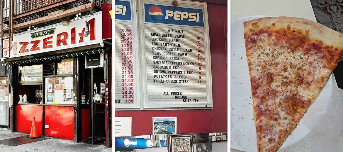 Espresso Pizzeria Menu